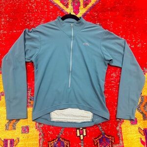 PATAGONIA blue grey 1/2 zip running jacket sz S